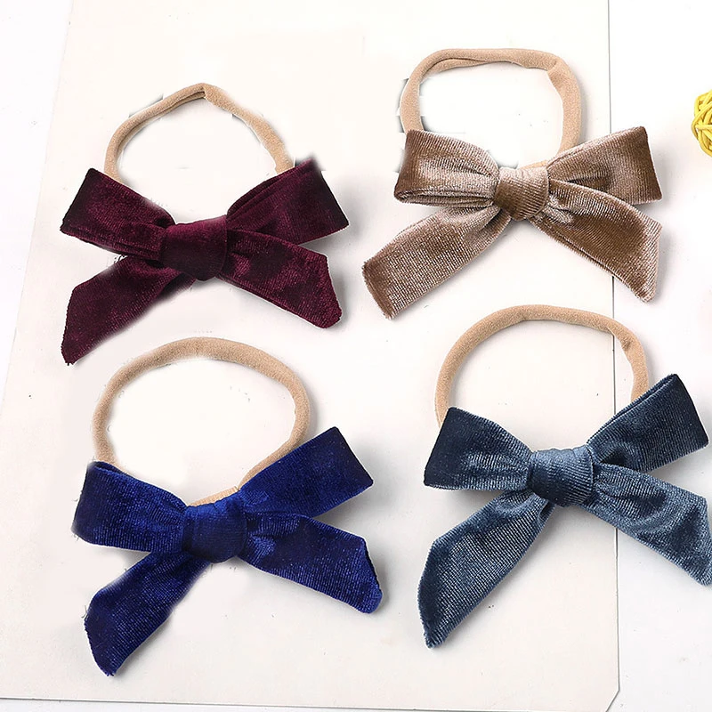 Детская повязка на голову для маленьких девочек бархатные головные повязки с