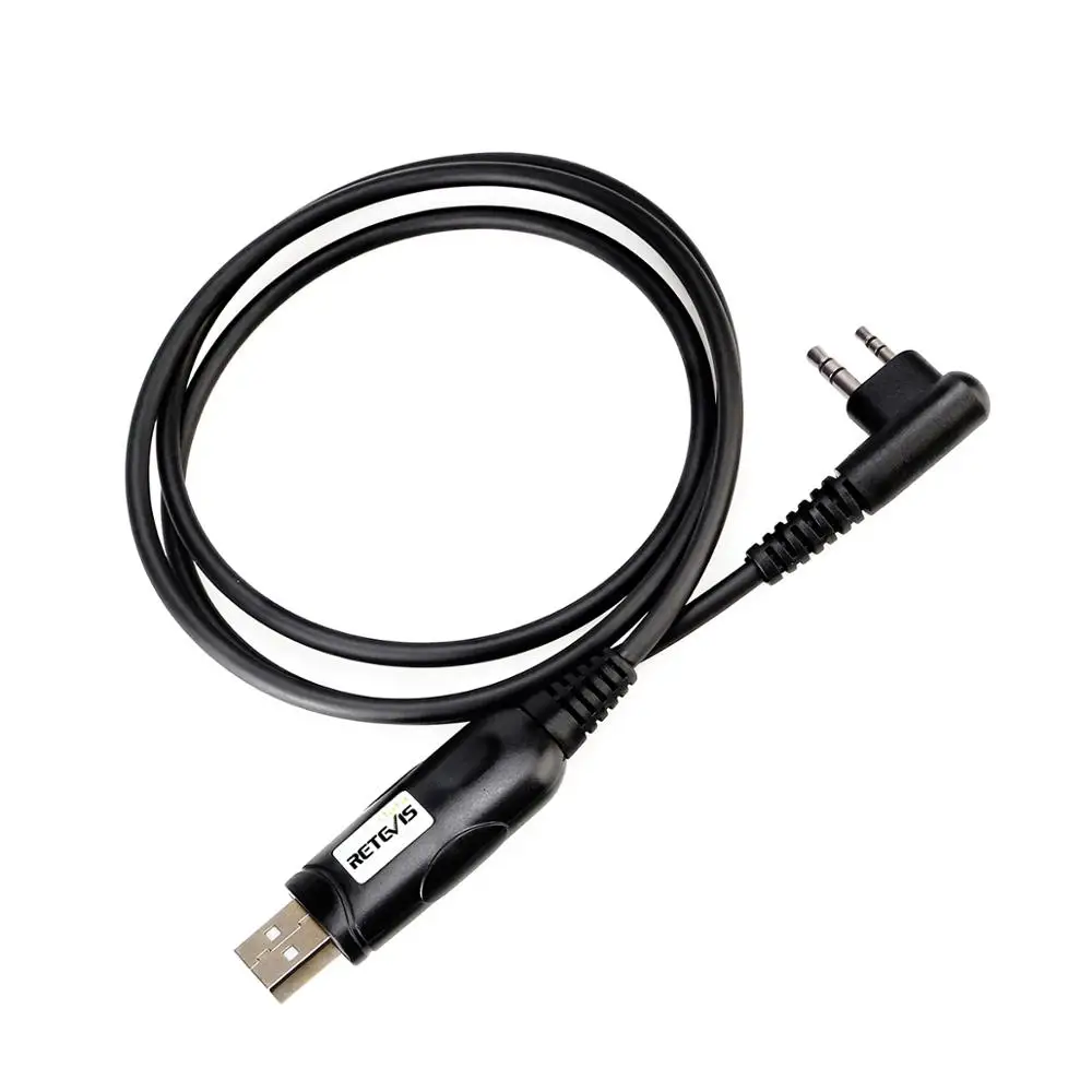 1PCS Retevis Programming Cable For RT54 Digital Walkie Talkie HYT 2 Pin Programming Line J9161P