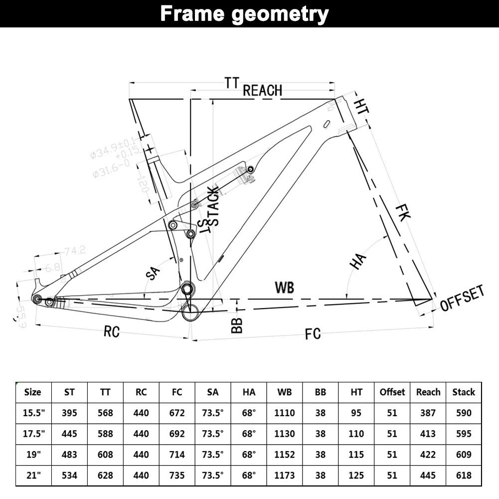

Spcycle 29er Carbon Full Suspension Frame BB92 Rear Shock 190x50mm 29 Full Suspension Mountain Bike MTB Bicycle Frame