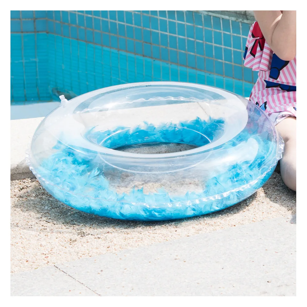 Фитнес 1 шт. Пластик надувные перо Плавательный Кольцо Буй для взрослых и детей