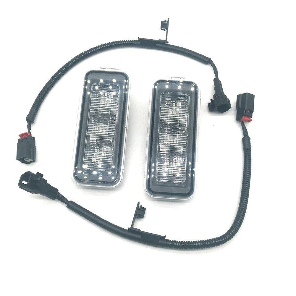 

2* White Car License Plate Lighting Light Plug & Play Drop-In PT857-35200 For Toyota Tacoma 2020-2021 Car Lights Accessories