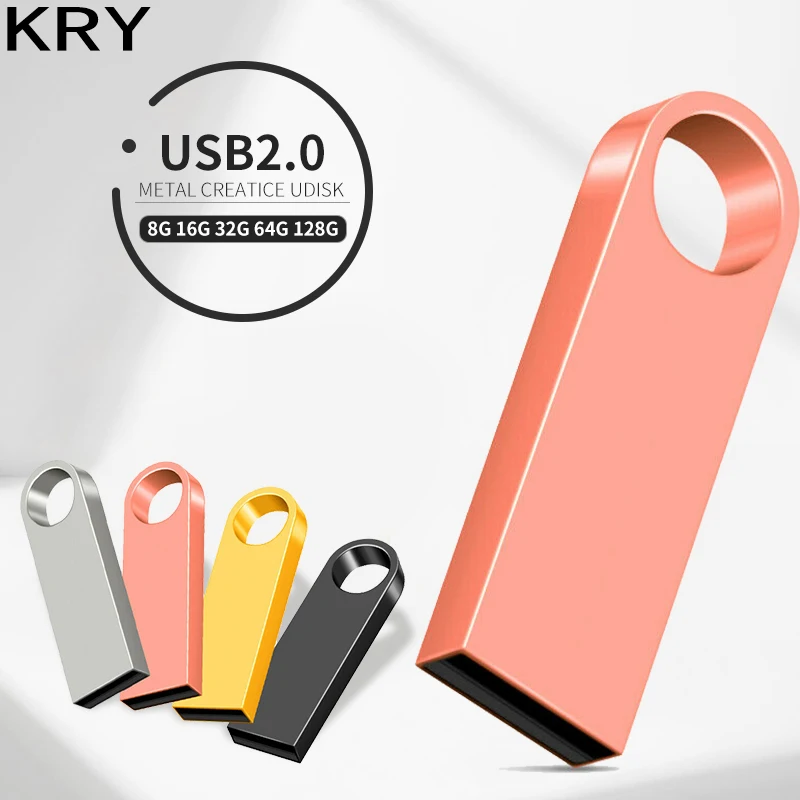 USB флеш накопитель 64 ГБ 32 128 16 8 водонепроницаемый металлический u диск Memoria Cel