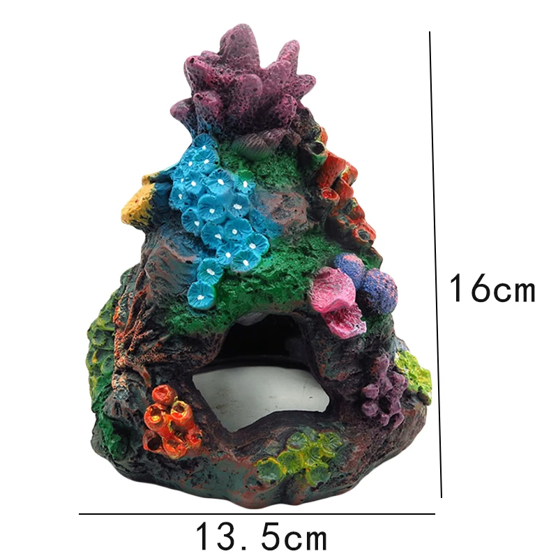 

Resin Coral Decoration Colorful Fish Aquarium Decoration Artificial Coral For Fish Tank Resin Reef Rock Lanscaping Ornaments