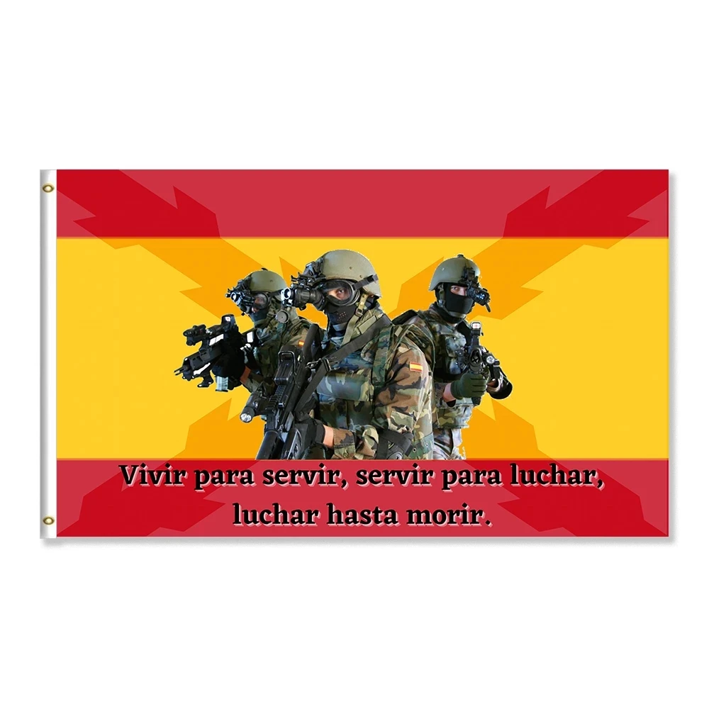 

Spain Flag Spanish Empire with Burgundy Cross Banner Special Operations 100D Polyester Flag 60X90CM/90X150CM/120X180CM