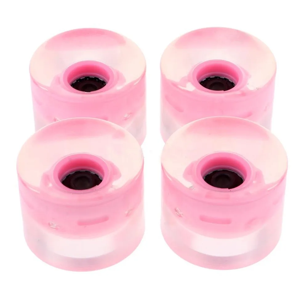 

4Pcs/Set Flashing Roller 78A Replacement Light Up Wheels Skateboard Assorted Fittings Colorful Wheels 60mm Flash Wheel