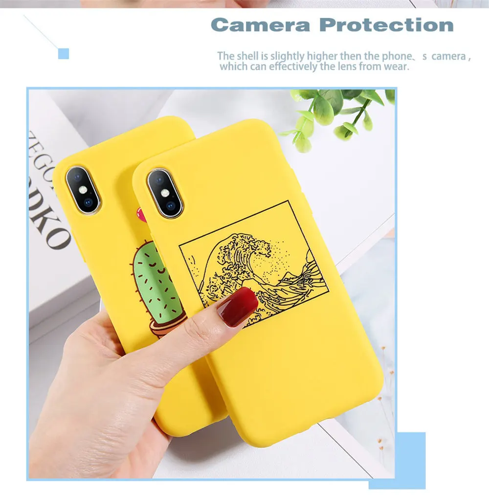 Lovebay милый авокадо чехол для телефона в форме кактуса для iPhone 11 Pro XR X XS Max 7 8 6 6s Plus 5 5S SE волн Корона силиконовая Мягкая задняя крышка