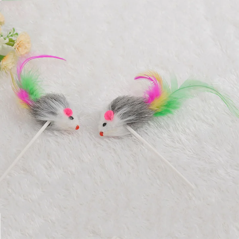 Pawstrip 1 шт. 20 см в высоту искусственная мышь игрушка для кошек Интерактивная с