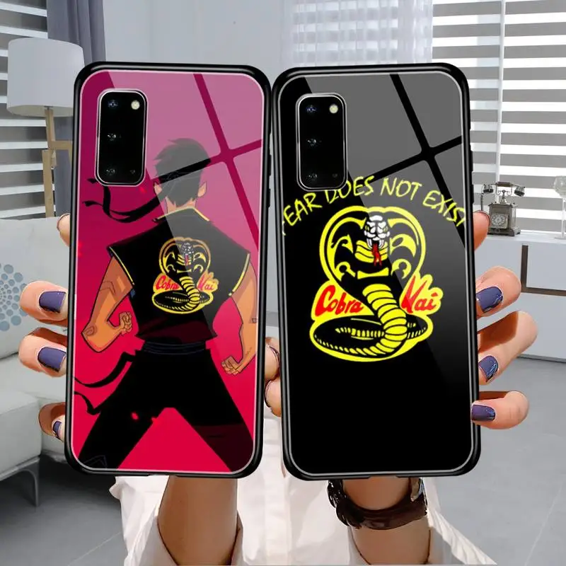 

TV Cobra Kai Snake Phone Case Tempered Glass For Samsung S20 Plus S7 S8 S9 S10E Plus Note 8 9 10 Plus A7 2018