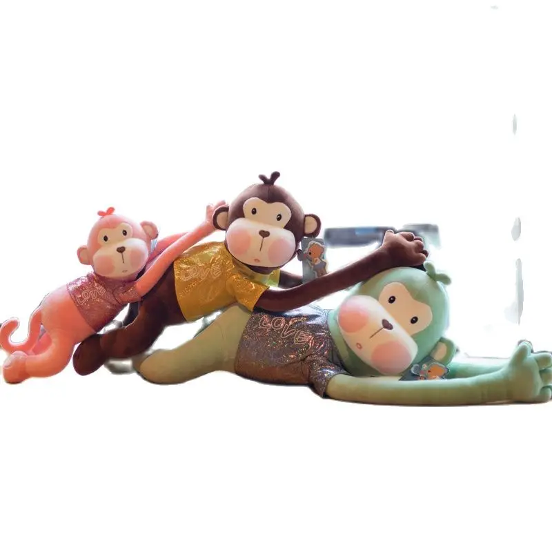 

Stuffed Animal Monkey Toy Long Arm Tail Monkey Doll Soft Plush Toy Appease Toys Home Decoration Curtains Hanging Doll