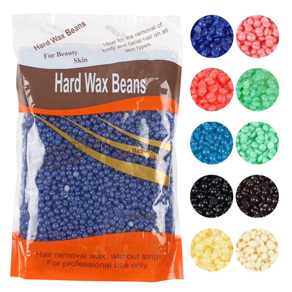 

300g Painless Hair Removal Wax Beads Strips Professional Depilatory Pearl Hard Wax Beans for Salon (Lavender)