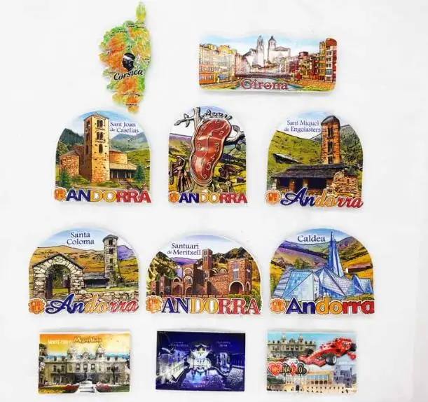 Европейский магнит Монте Карло для холодильника 3D наклейка на холодильник F1