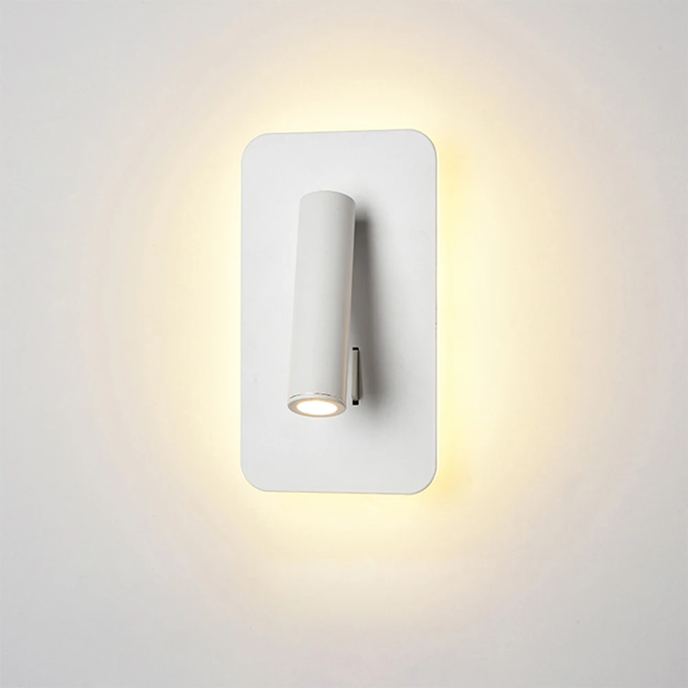 Светодиодный настенный светильник с выключателем 3 Вт точечный 9 задний 350