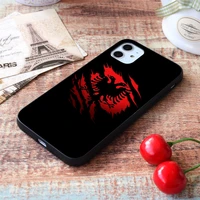 for iphone ripped shirt albanian flag soft tpu border apple iphone case