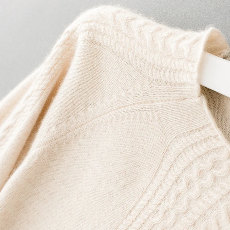 

Women's turtleneck knitted pullover sweater Korean style solid color thickened base shirt dress