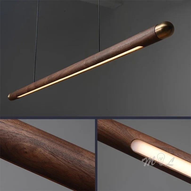 Скандинавская дизайнерская деревянная лампа подвесные светильники в виде
