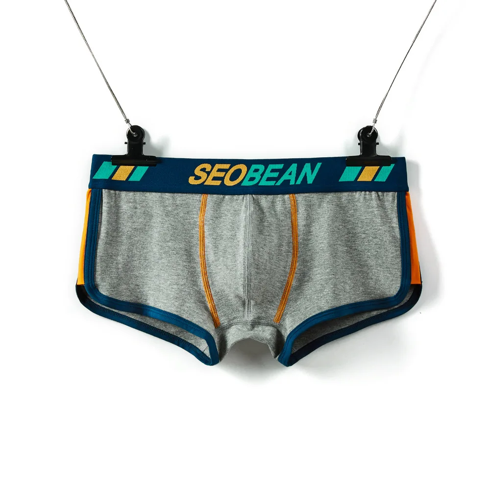 

Новые мужские трусы-боксеры SEOBEAN, оптовая продажа, новые мужские удобные U-выпуклые трусы-боксеры, нижнее белье