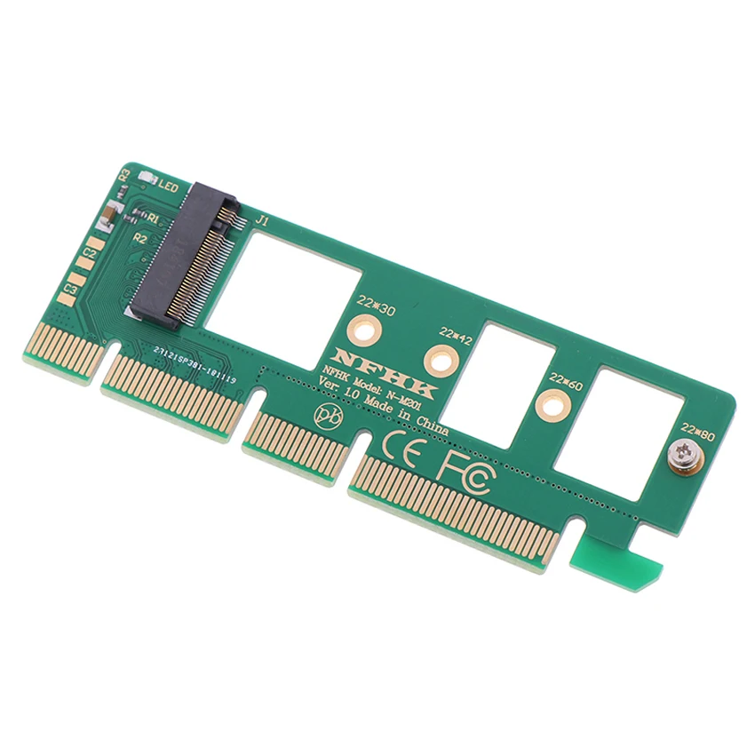 nvme m 2 ngff ssd к pci e pci express 30 16x x4 адаптер райзер ка