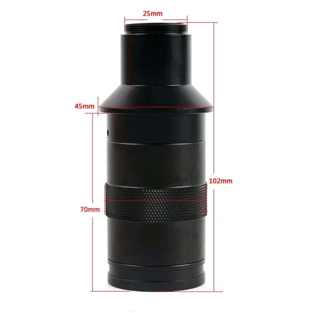 CCD CMOS HD 200X Adjustable Zoom CS C mount Lens Industrial Magnification Eyepiece Lens USB Video Microscope Camera