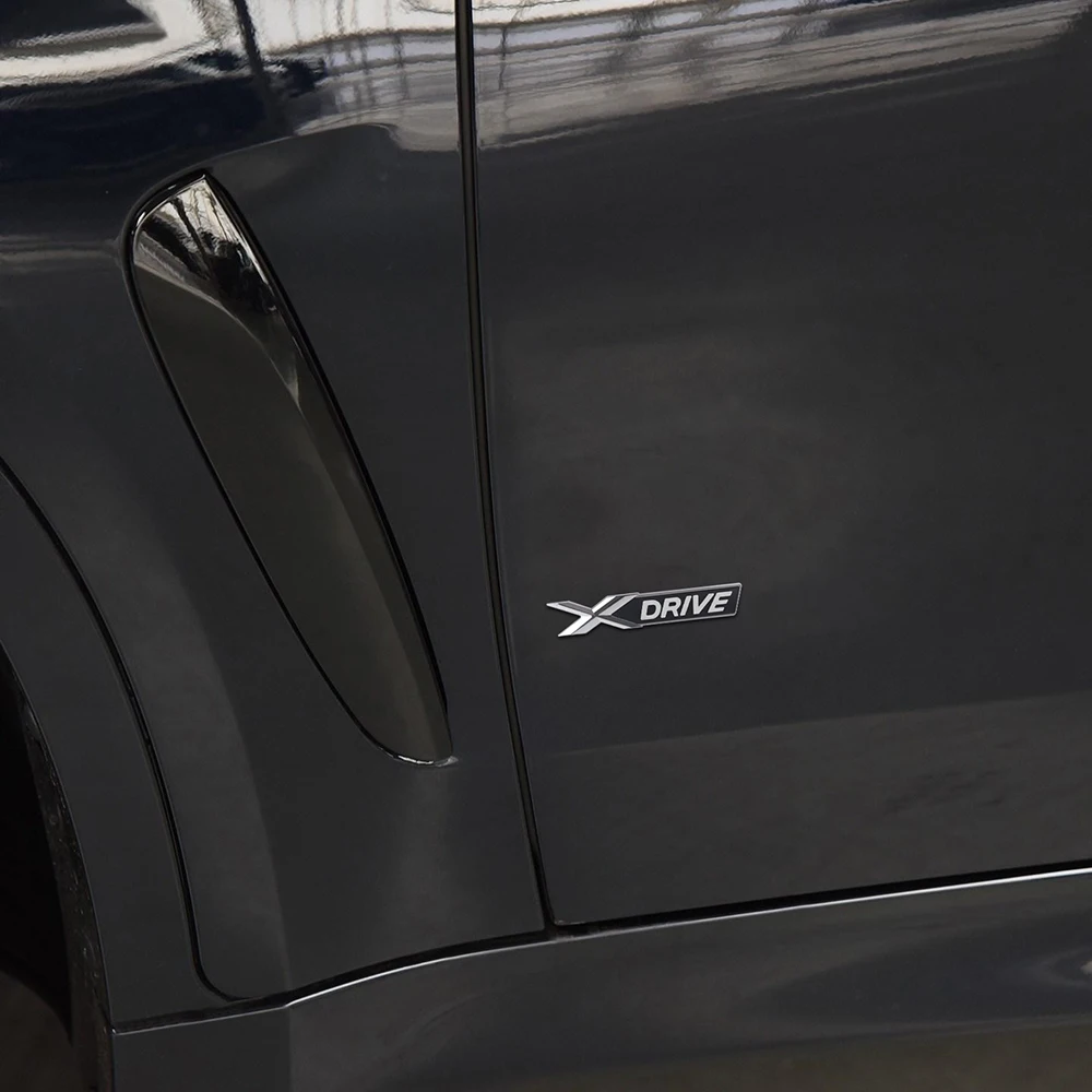 Серебряная наклейка на заднее крыло автомобиля логотип XDRIVE эмблема значок для BMW