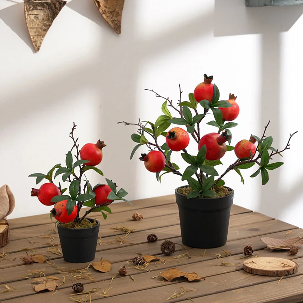 Искусственные фруктовые деревья имитация лимон бонсай домашний декор Горшечное