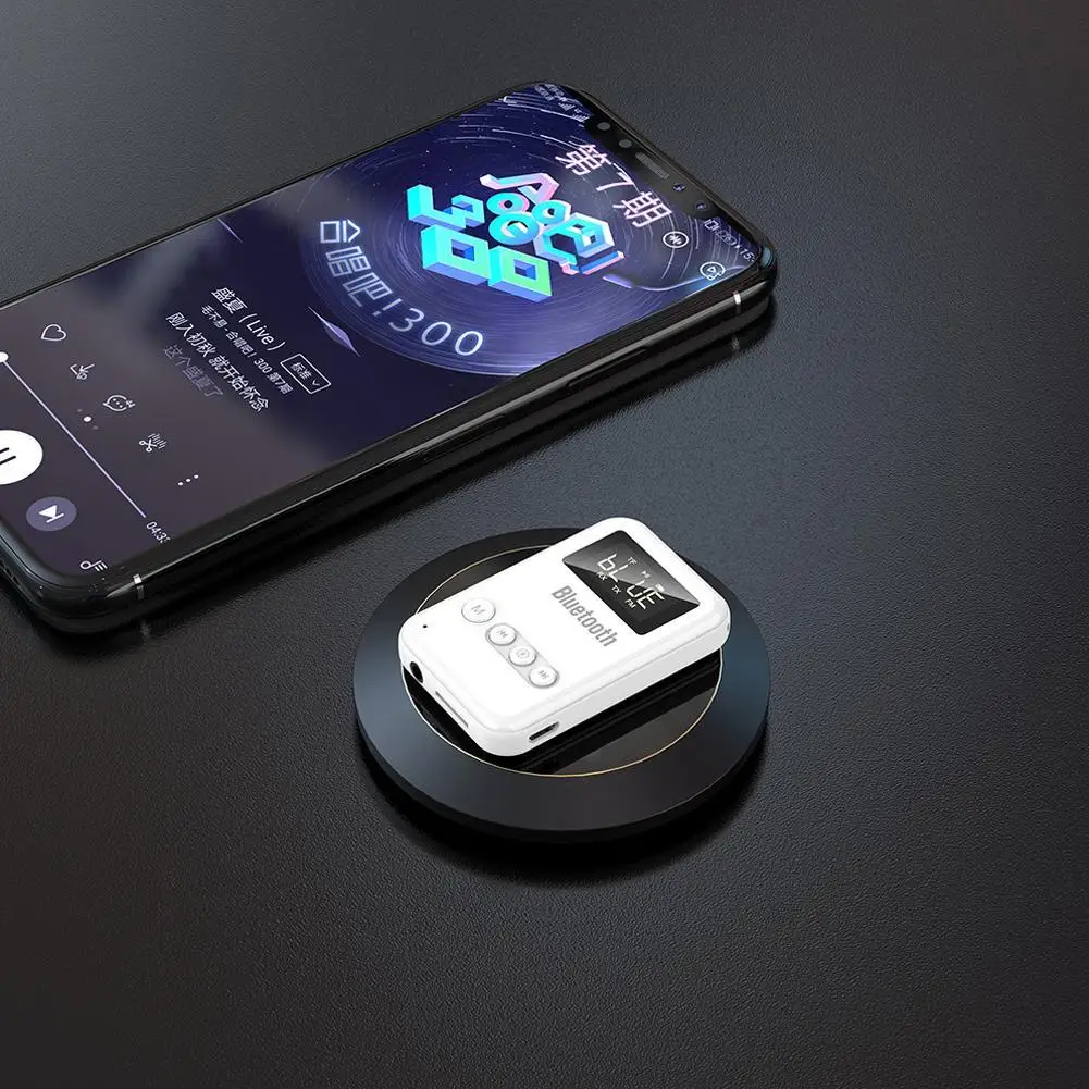 

2 In 1 Bluetooth 5.0 Transmitter Receiver Jack Audio FM Car Headphone TV Laptop Wireless Adapter For PC Speaker U9O6