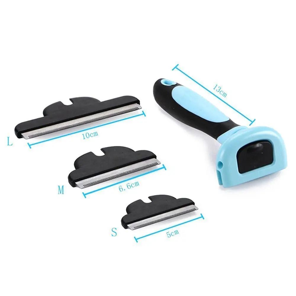 Съемная Расческа для домашних животных расческа удаления волос кошек машинка