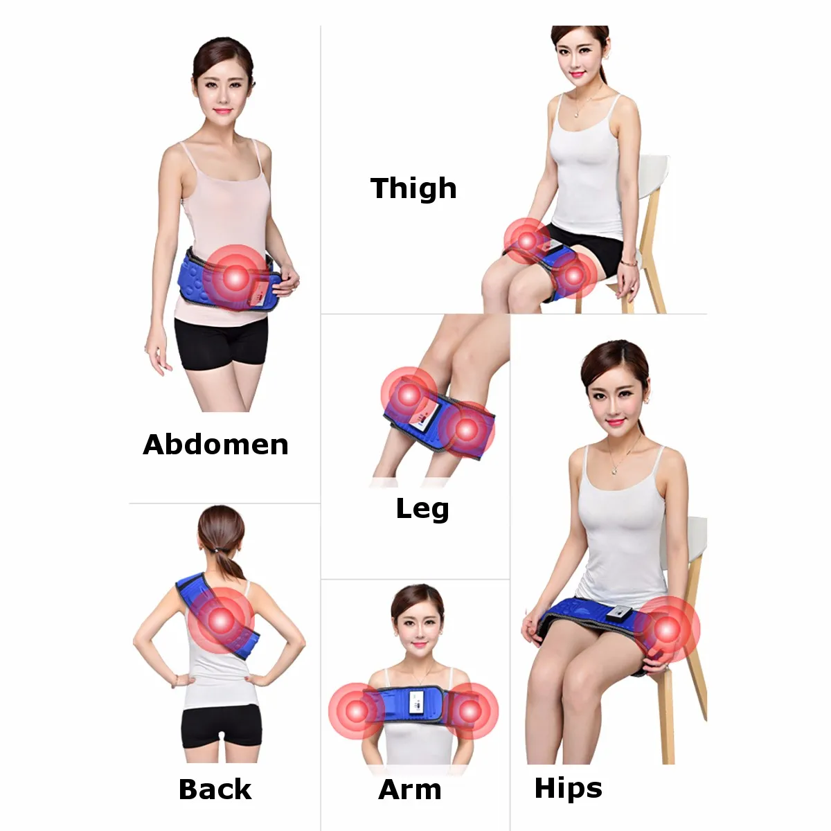 Электрический пояс для похудения фитнес массаж X5 раз вибрация тренажер брюшного