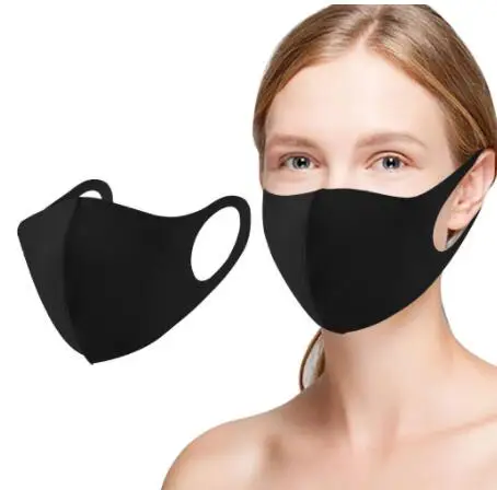 

Cotton Black Mask Mouth Face Mask Antipm2.5 Dust Mouthmask With 6pcs Activated Carbon Filter Korean Mask Fabric Face Mask