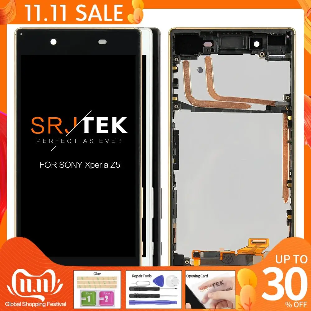 

Оригинальный ЖК-дисплей для SONY Xperia Z5 сенсорный экран с рамкой для SONY Xperia Z5 Dual ЖК-дисплей E6653 E6603 E6633 E6683
