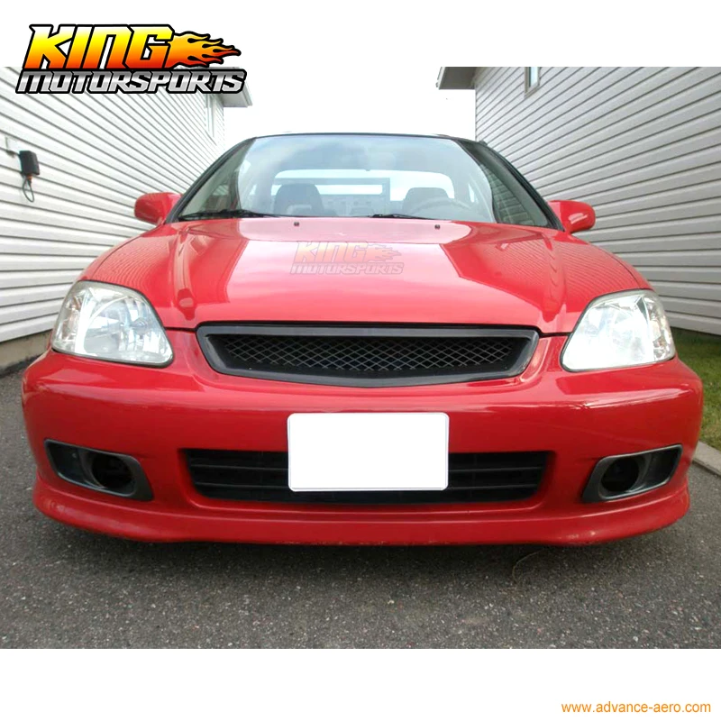 Подходит для 99 00 HONDA CIVIC EK OEM SI передний бампер спойлер BODYKIT уретан Global БЕСПЛАТНАЯ