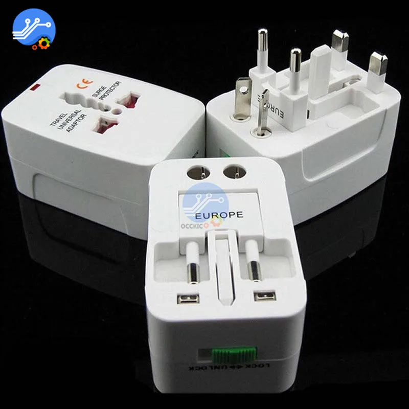 1 шт. высококачественный адаптер для ЕС Австралии Великобритании США переходник