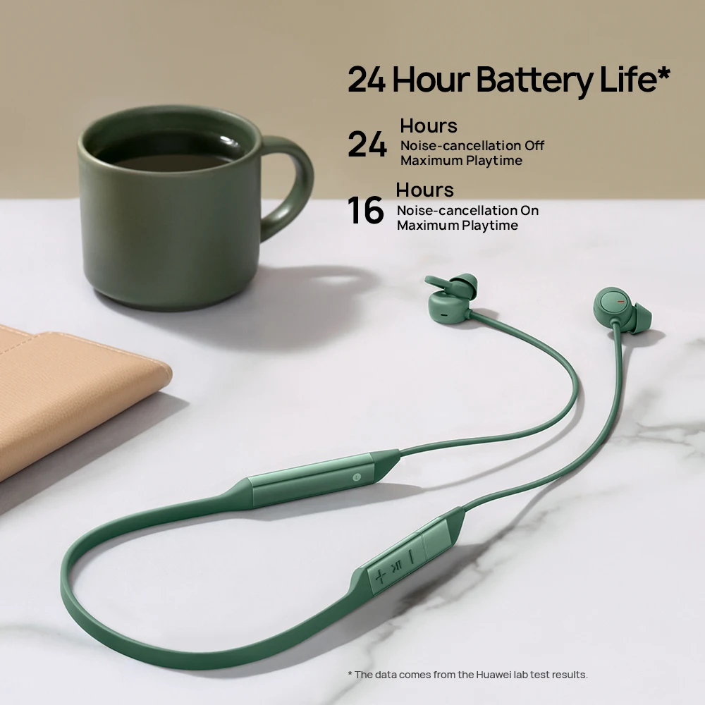 

Active Noise Cancellation FreeLace Pro Huawei Wireless Earphones, Genuine Dual-Mic Bluetooth In-Ear Headphones, 24 Hours
