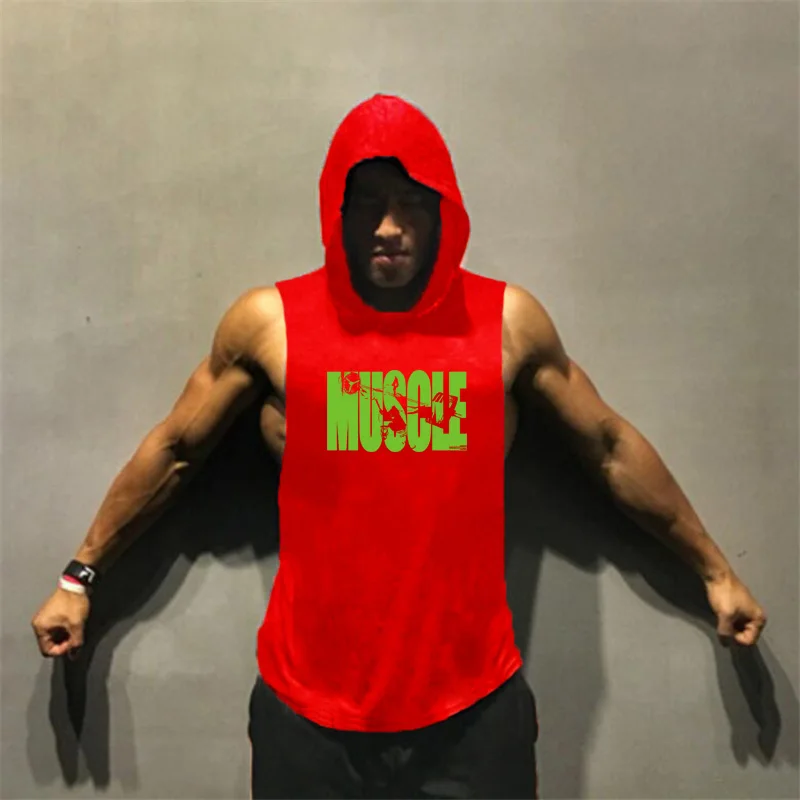 Повседневная безрукавная футболка для тренажерных залов хлопковый топ на