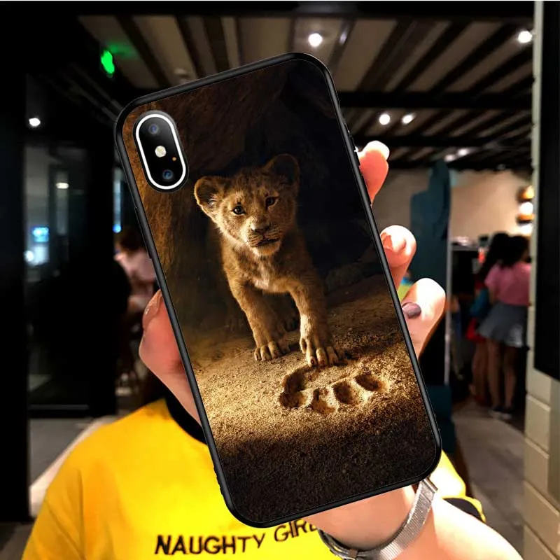Король Лев nala Simba timon мягкий силиконовый черный чехол для телефона чехол для iPhone 5 5S SE 6 6s Plus 7 8 plus X Xs XR max Coque - Цвет: TPU