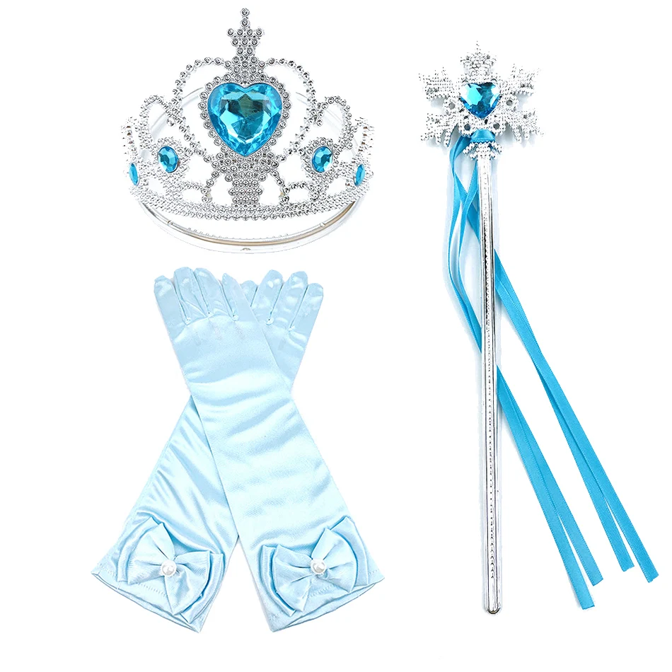 Набор детских вечерние аров: королева Эльза Аврора Рапунцель|Перчатки и варежки|