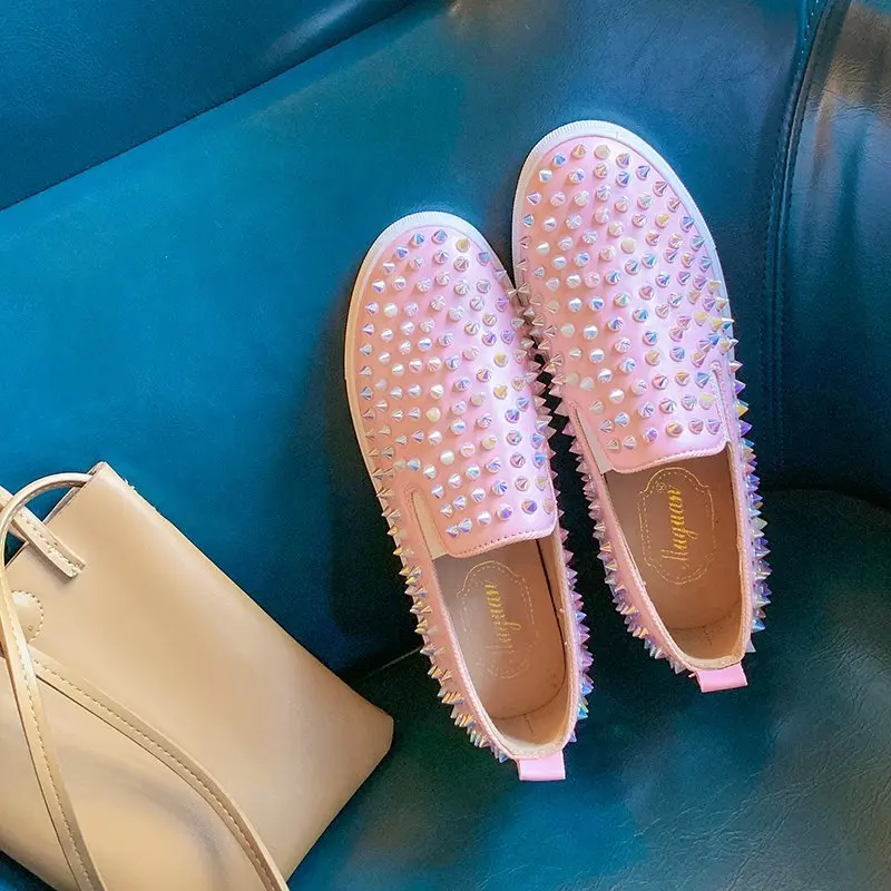 

Women Flat Glitter Sneakers Casual Female Mesh Lace Up Bling Platform Comfortable Plus Size Vulcanized Shoes Zapatillas Mujer