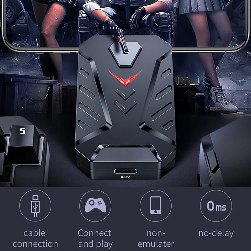 HXSJ P8 клавиатура мышь Android Версия кабеля игровой конвертер съедает давление