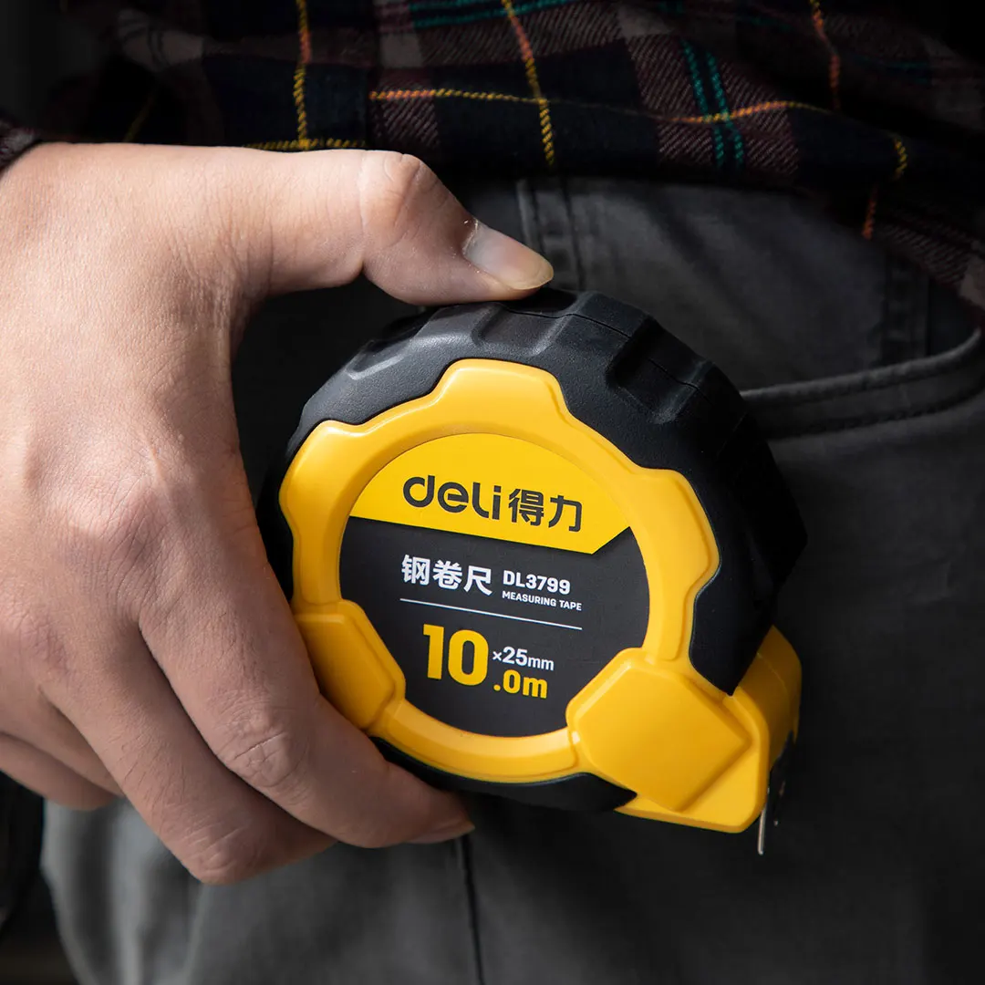 Youpin Deli стальная лента измеряемая Выдвижная линейка автоматический замок 5 м/10 м 0