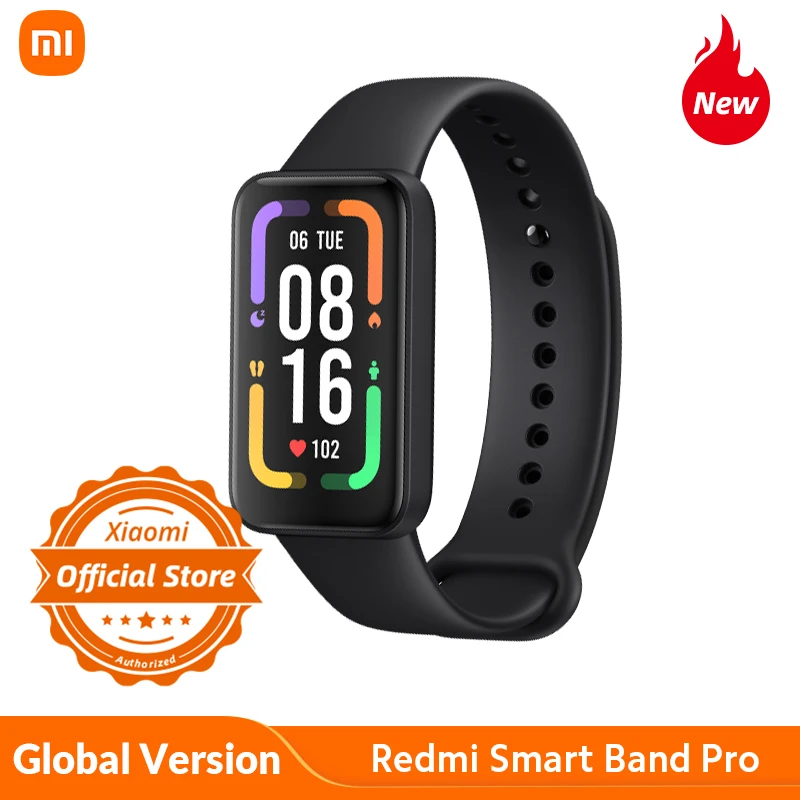 

Xiaomi Redmi Smart Band Pro Bracelet 1.47'' Full AMOLED 100% NTSC 450 Nit 110+ Fitness 50m ATM Mode Wear App