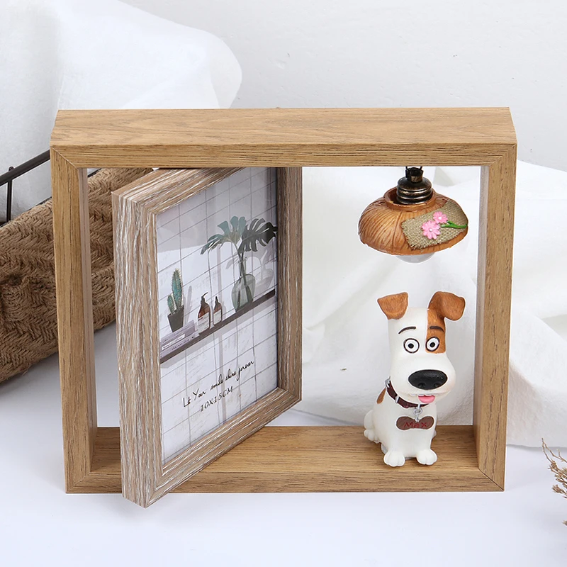 Креативная Подарочная фоторамка с двойной вращающейся рамкой|Рамка| |