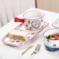 ceramic bowl with handle glaze baking plates french onion soup bowl roasting lasagna pan round bakeware