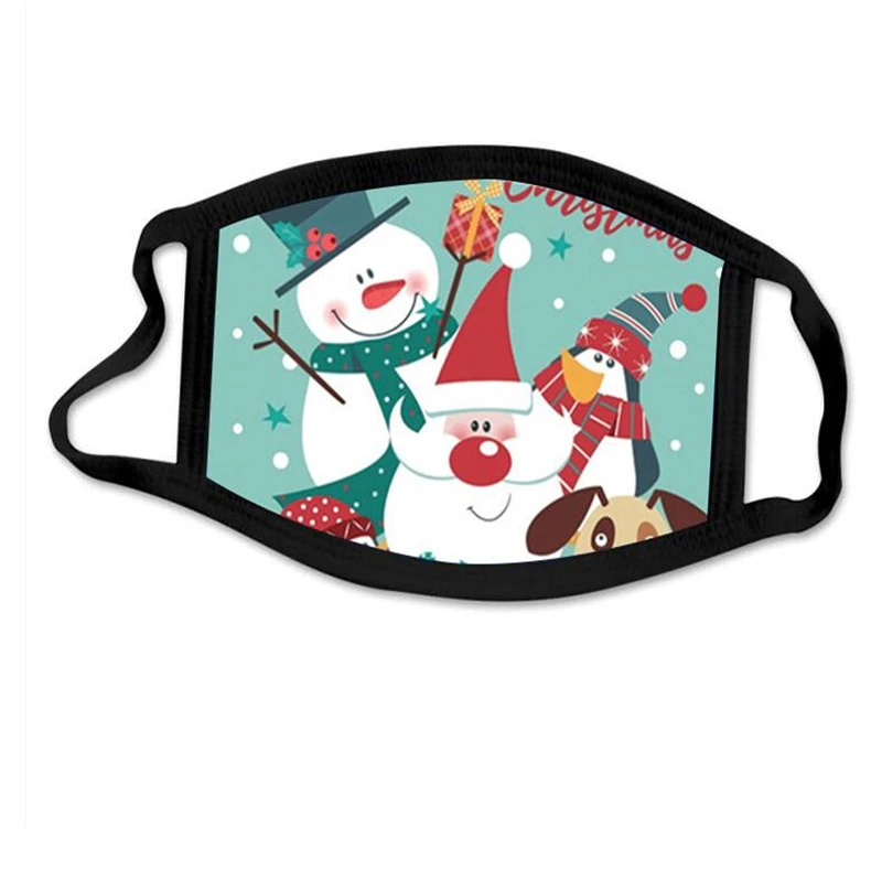 

Многофункциональная дышащая маска для взрослых с рождественским принтом, многоразовые маски, многоразовые маски для рта, моющаяся маска дл...