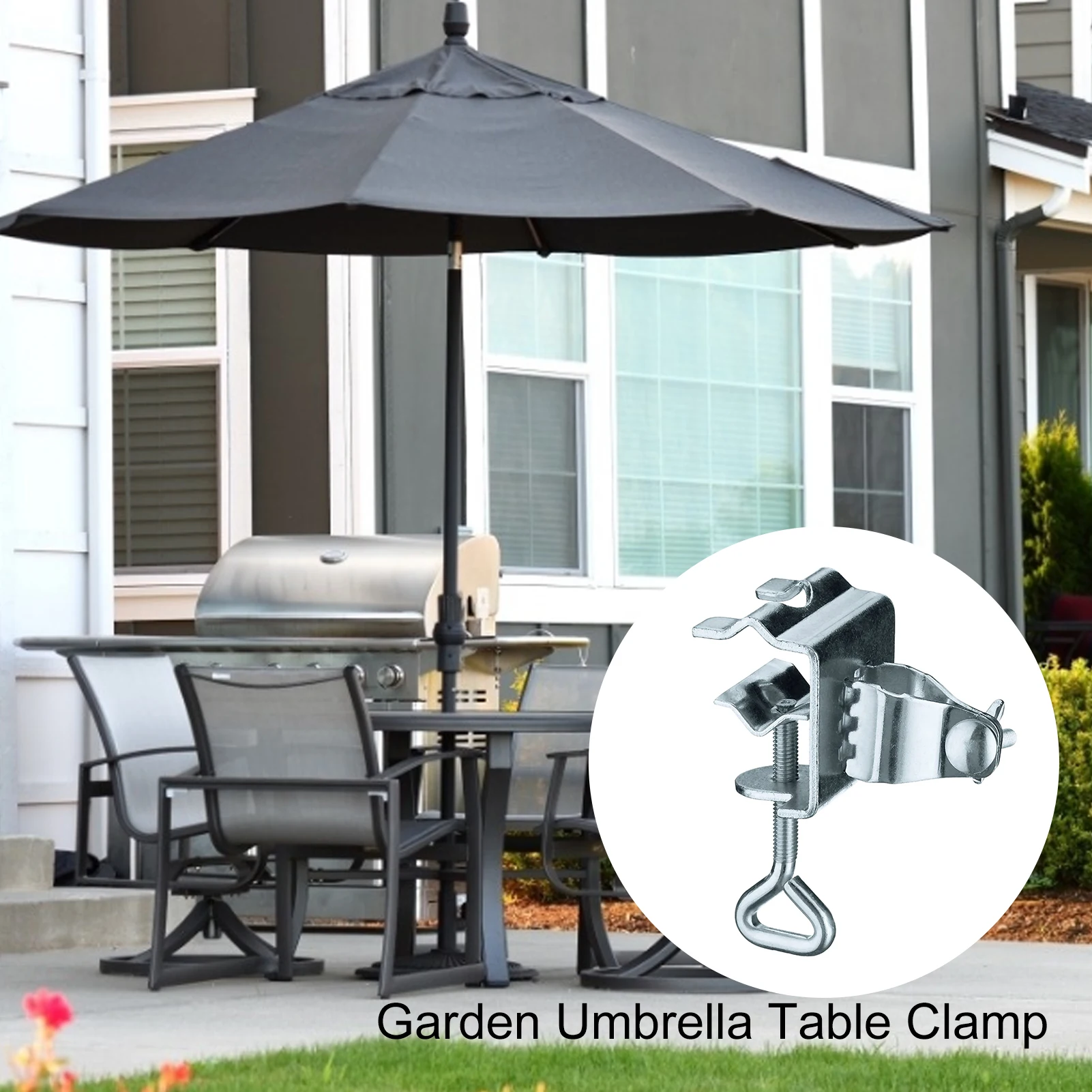 Портативная подставка для зонтика держатель зонта сада двора пляжа с зажимом