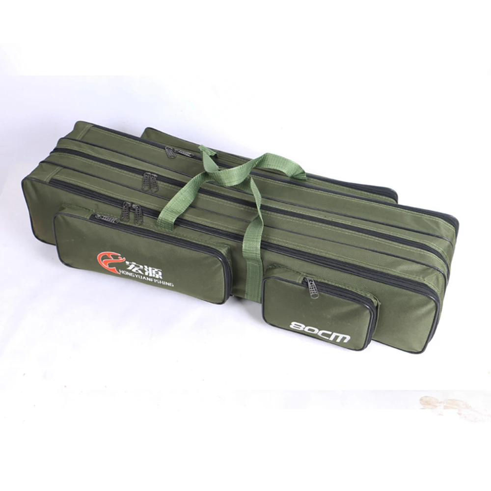 2/3 слоя холста сумка для удочки водонепроницаемая рыболовных снастей