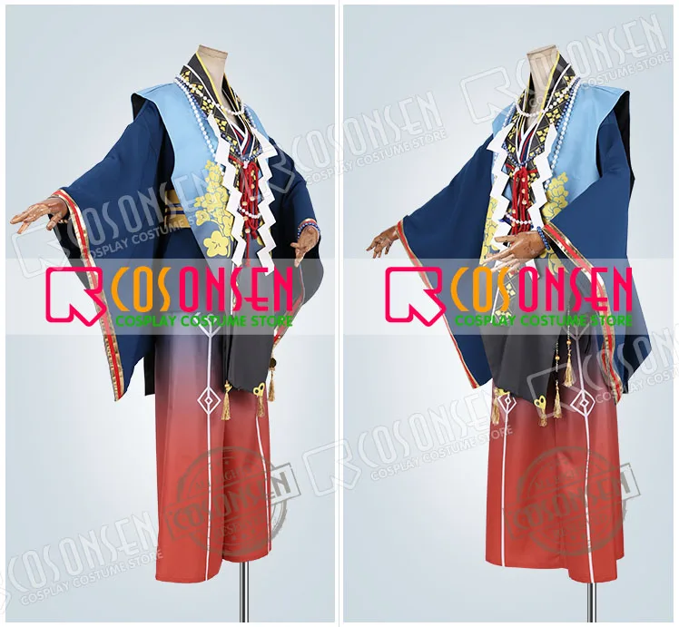 Костюм для косплея ONSEN звезды ансамбля Нацумэ сакасаки ужас! Кимоно кукольного