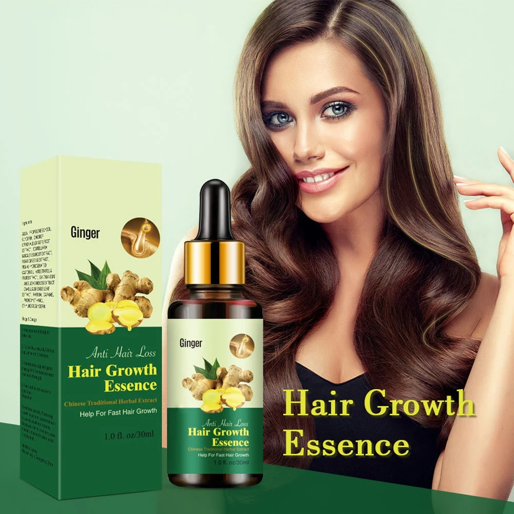

30ml Hair Loss Liquid Hair Growth Serum Ginger Anti Hair Loss Serum Hair Tonic Hair Care Oil for Dense Hair Growth Treatment Oi