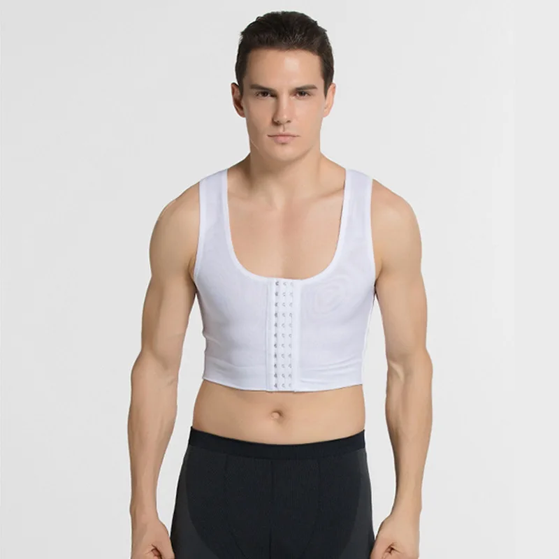 

Men Chest Shaper Vest Gynecomastia lift Male Top Sexy Bra Posture Corrector Back Support Compression Shirt Corset Corsetto Belts