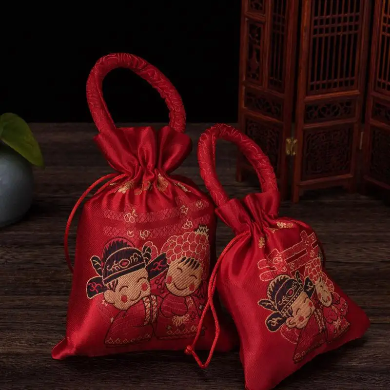 Подарочные пакеты конфеты парча китайские свадебные для конфет оптовая продажа |
