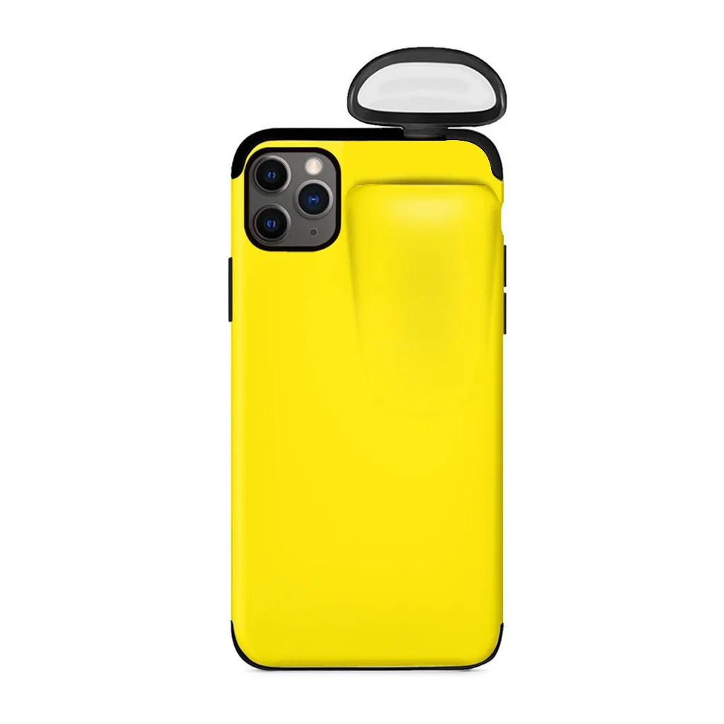 2 в 1 чехол для AirPods для iPhone 11 чехол для iPhone 7 Plus/8 Plus/X/XS Max/11 Pro Max чехол защитный чехол 19 октября