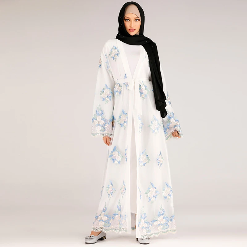 

Kimono Abaya Turkish Hijab Muslim Dress Women Islamic Clothing Abayas Koftan Macocain Caftan Robe Islam Dubai Baju Muslim Wanita